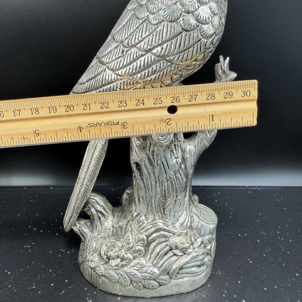 Vintage EPNS Silver Plate Parrot Bird Figurines Pair 10